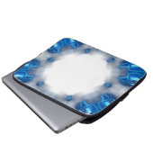Blaue Diamanten Laptopschutzhülle (Vorne Knopf)