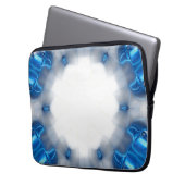 Blaue Diamanten Laptopschutzhülle (Vorderseite Links)