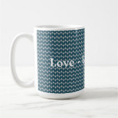 Blaue Diamanten-Muster Kaffeetasse (Links)