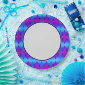 Blaue Diamanten-Papierplatte Pappteller (Party)