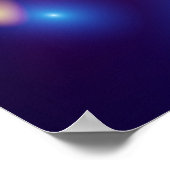 Blaue Diamanten Poster (Ecke)