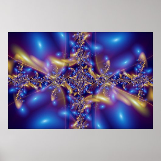 Blaue Diamanten Poster (Vorne)