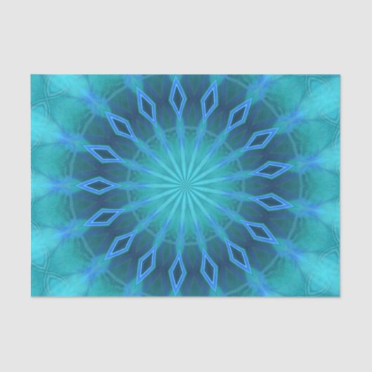 Blaue Diamanten Seidenpapier (Vorderseite)