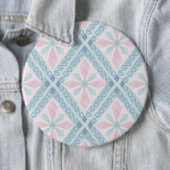 blaue Diamantmuster Button (Beispiel)