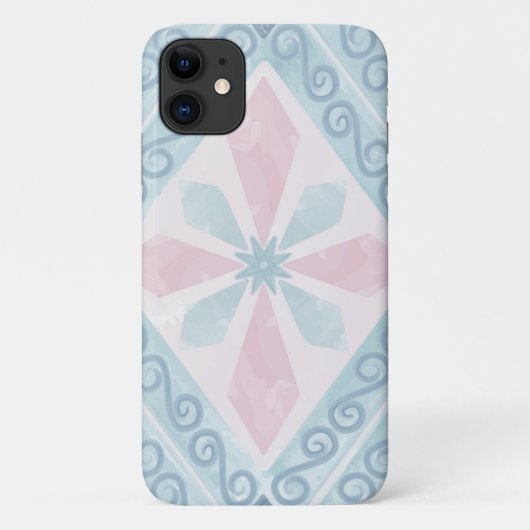 blaue Diamantmuster Case-Mate iPhone Hülle (Rückseite)