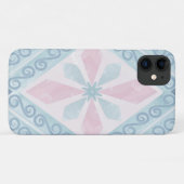 blaue Diamantmuster Case-Mate iPhone Hülle (Rückseite (Horizontal))