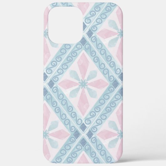 blaue Diamantmuster Case-Mate iPhone Hülle (Rückseite)