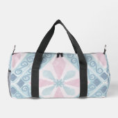 blaue Diamantmuster Duffle Bag (Rückseite)