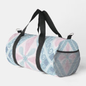 blaue Diamantmuster Duffle Bag (Rechte Ecke)