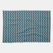 Blaue Diamantmuster Geschirrtuch (Horizontal)