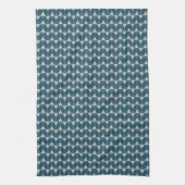 Blaue Diamantmuster Geschirrtuch (Vertikal)