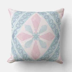 blaue Diamantmuster Kissen