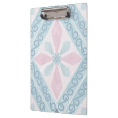 blaue Diamantmuster Klemmbrett (Links)