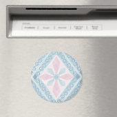 blaue Diamantmuster Magnet (In Situ (Geschirrspüler))