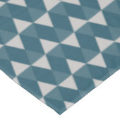 Blaue Diamantmuster Tischdecke (Schrägansicht)