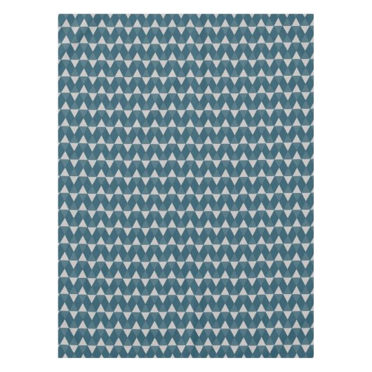 Blaue Diamantmuster Tischdecke (Vorderseite)