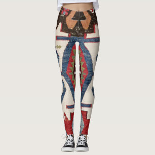 Blaue Diamantpfeil Konya // 19. Jahrhundert Leggings