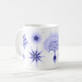Blaue Diatomee-Kaffee-Tasse Kaffeetasse (Vorderseite Links)