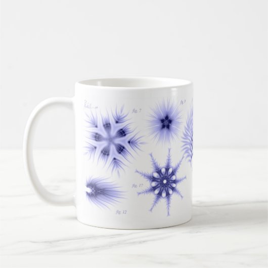 Blaue Diatomee-Kaffee-Tasse Kaffeetasse (Links)