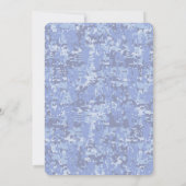 Blaue digitale Camouflage BEHALTE CALM UND Text be (Rückseite)