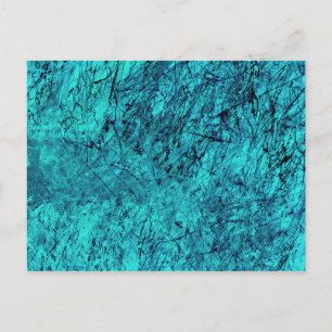 Blaue digitale Kunst mit vielen gemischten/labyrin Postkarte