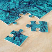 Blaue digitale Kunst mit vielen gemischten/labyrin Puzzle (Seite)