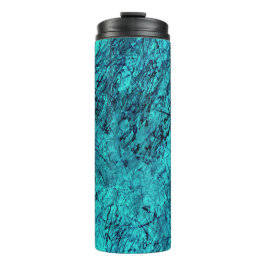 Blaue digitale Kunst mit vielen gemischten/labyrin Thermosbecher