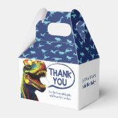 Blaue Dinosaurier-Muster Geschenkschachtel (Vorderseite)