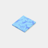 Blaue Dinosaurier Post-it-Notizen Post-it Klebezettel (angewinkelt)