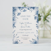 Blaue Distel Eukalyptus Save The Date (Stehend Vorderseite)