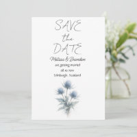 Blaue Distel Schottische Florale Elegante Hochzeit