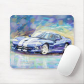BLAUE DODGE-VIPER MOUSEPAD (Mit Mouse)