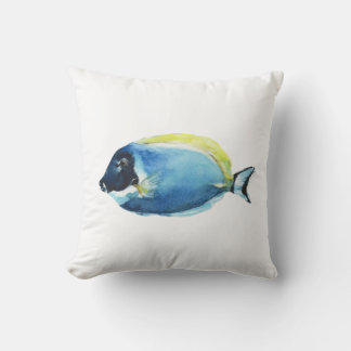 Blaue Doktorfisch Postkarte Kissen