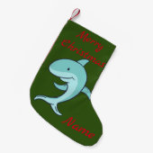 Blaue Dolphin Leaping Thunder_Cove Kleiner Weihnachtsstrumpf (Vorderansicht (hängend))