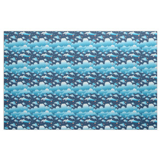Blaue Dolphin Muster Klassische Trends Moderne Nie Stoff