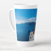 Blaue Domes von Santorini Milchtasse (Linke Ecke)