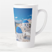 Blaue Domes von Santorini Milchtasse (Rechts)