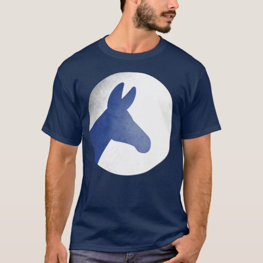 BLAUE DONKEY T-Shirt (Vorderseite)