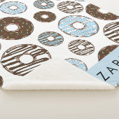 Blaue Donuts, braune Donuts, Sprinklen, Ihr Name Sherpadecke (3/4)
