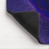 Blaue Donuts im Weltraum-Mauspad Mousepad (Ecke)