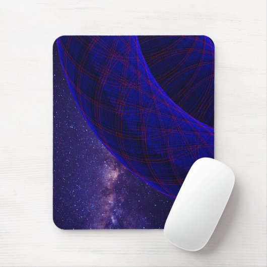 Blaue Donuts im Weltraum-Mauspad Mousepad (Mit Mouse)