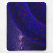 Blaue Donuts im Weltraum-Mauspad Mousepad (Vorne)
