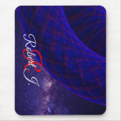 Blaue Donuts im Weltraum-Mauspad Mousepad (Vorne)