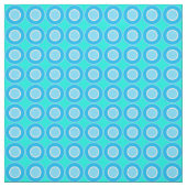 Blaue Donuts mit türkisfarbenen Flecken Stoff (Muster)