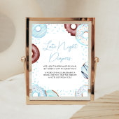 Blaue Donuts und Windeln Spätabenteuer Poster