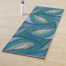 Blaue Doodkunst Yoga-Matte Yogamatte