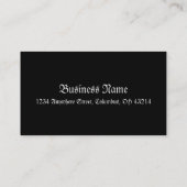 Blaue Drache-Fantasie-Visitenkarte Visitenkarte (Rückseite)