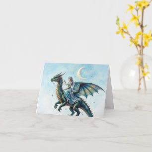 Blaue-Drache-Fee-Jeder-Anlass Karte