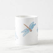Blaue Drache-Fliege Kaffeetasse (Mittel)