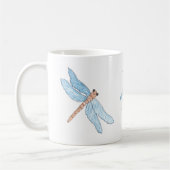 Blaue Drache-Fliege Kaffeetasse (Links)